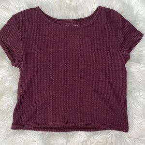 American Eagle Waffle Baby Tee